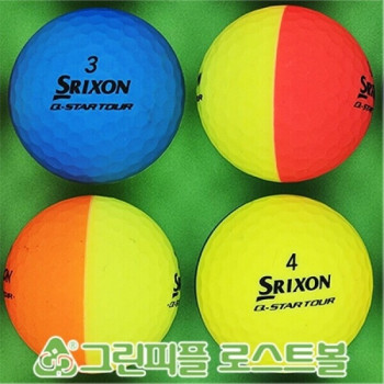 스릭슨 Q-스타투어 무광 디바이드 컬러혼합 3피스 A-급 로스트볼 16개