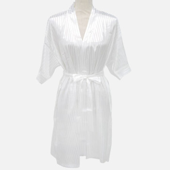 콜리스 화이트 스트라이프 로브 샤워가운9