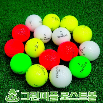 빅야드 RB 컬러혼합 2피스 A-급 로스트볼 16개